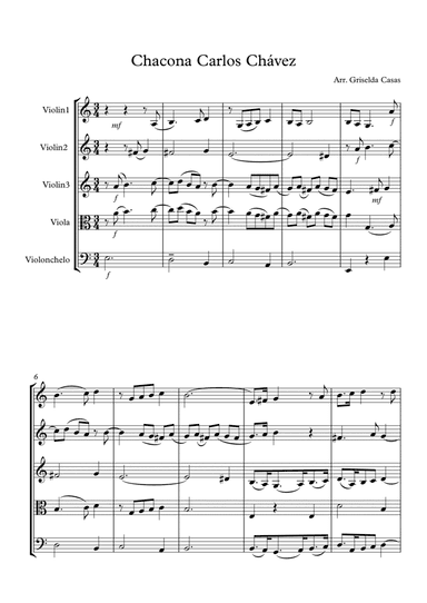 Chacona (arr. Griselda Casas)
