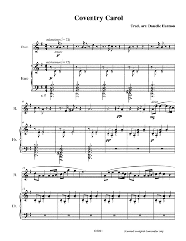 Coventry Carol (arr. Danielle Harmon)