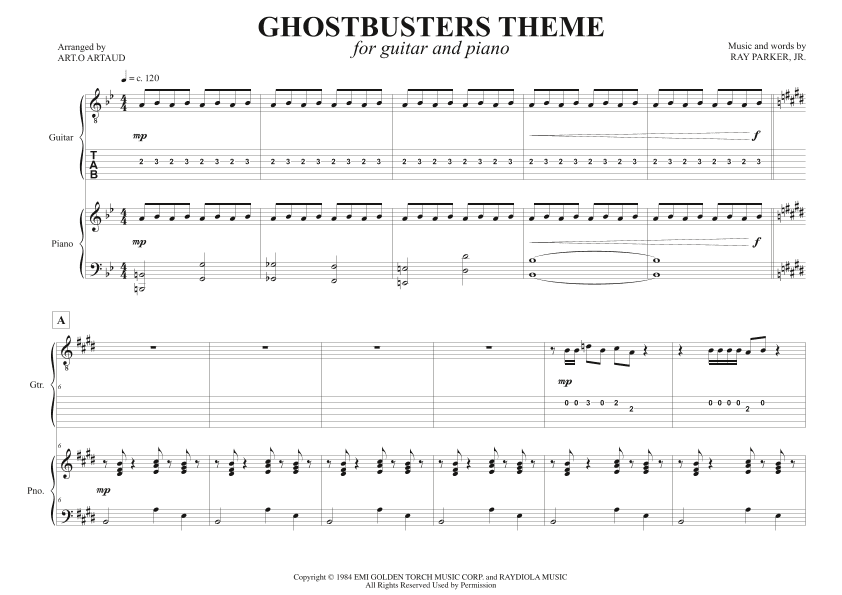 Ghostbusters (arr. Art.o Artaud)