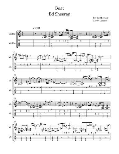 Boat (arr. by ezequiel)