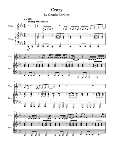 Crazy (arr. Anya Alston)