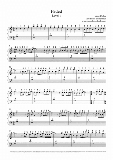 Faded (arr. Pedro Lutterbach)
