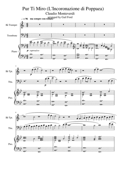 Pur Ti Muro (arr. Gail Ford)