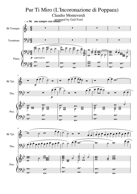 Pur Ti Muro (arr. Gail Ford)