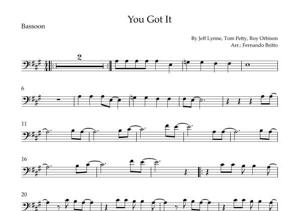 You Got It (arr. Fernando Britto)