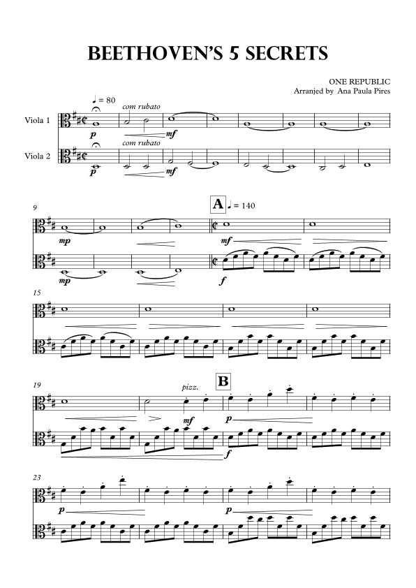 Secrets (arr. Ana Paula Pires)