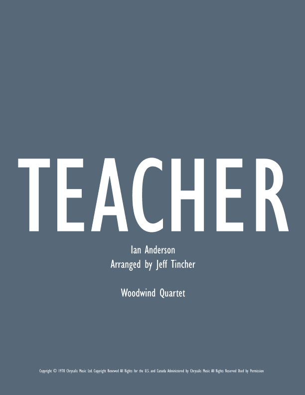 Teacher (arr. Jeff Tincher)