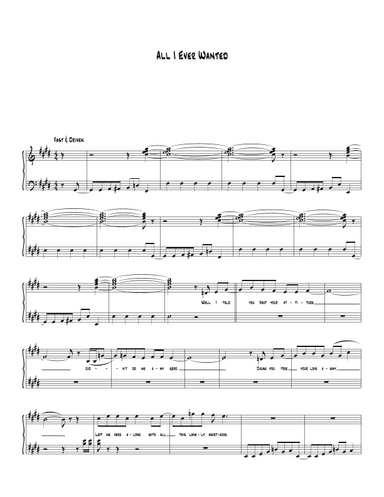All I Ever Wanted (arr. Biegler)