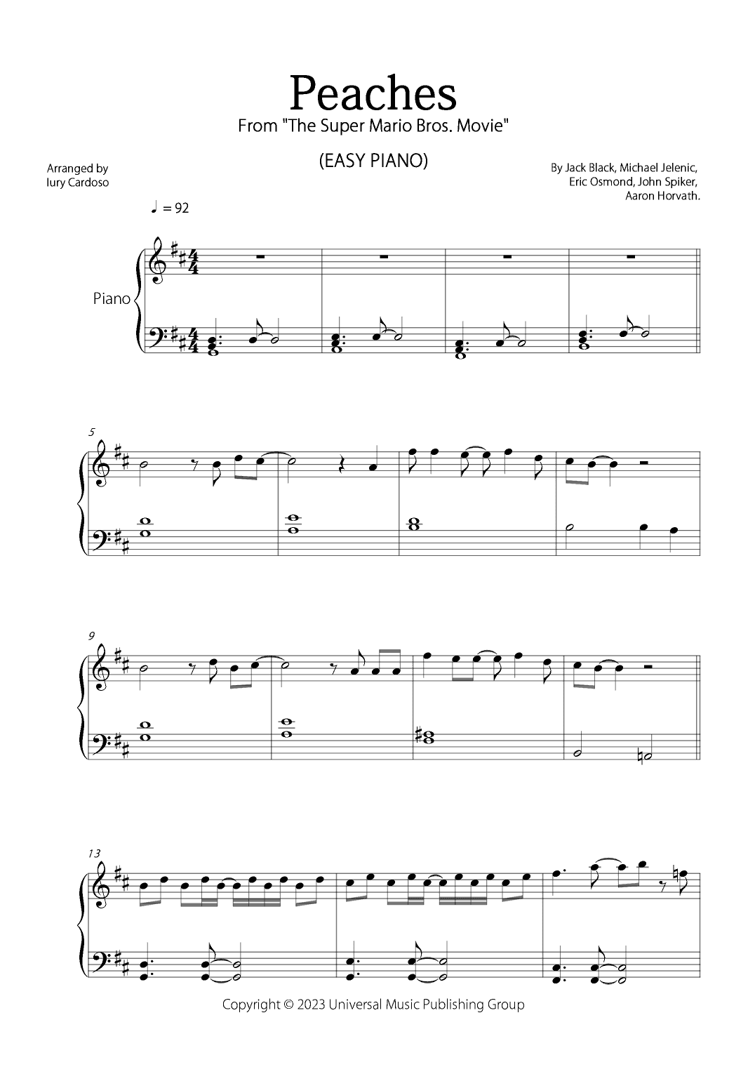 Peaches (arr. Iury Cardoso)