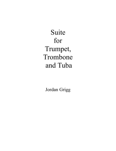 Suite for Trumpet, Trombone and Tuba