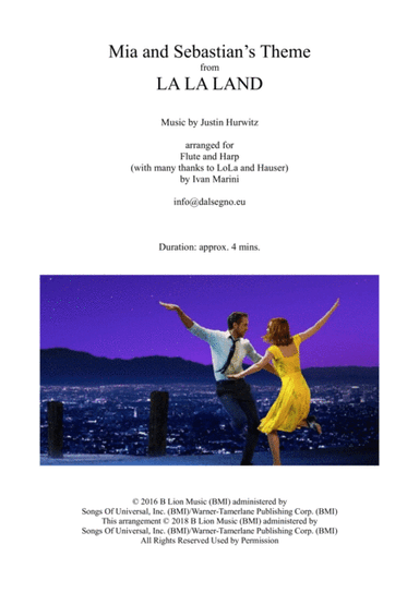 Mia & Sebastian's Theme (arr. Ivan Marini)