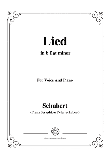 Schubert-Lied(Mutter geht durch ihre Kammern),D.373,in b flat minor,for Voice&Piano (arr. MSM)