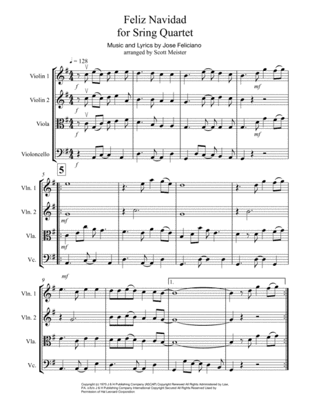 Feliz Navidad (arr. Scott Meister)