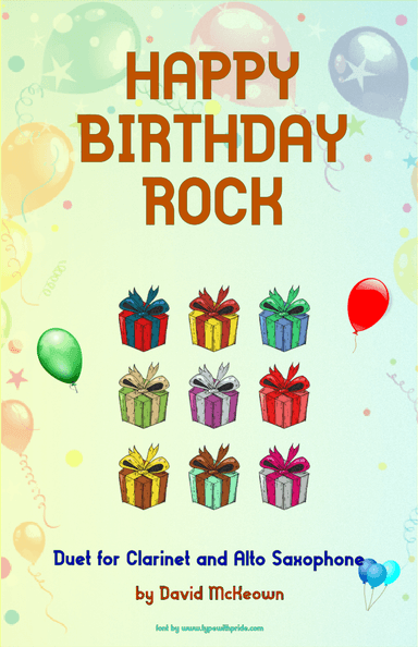 Happy Birthday Rock, for Clarinet and Alto Saxophone Duet (arr. David McKeown)