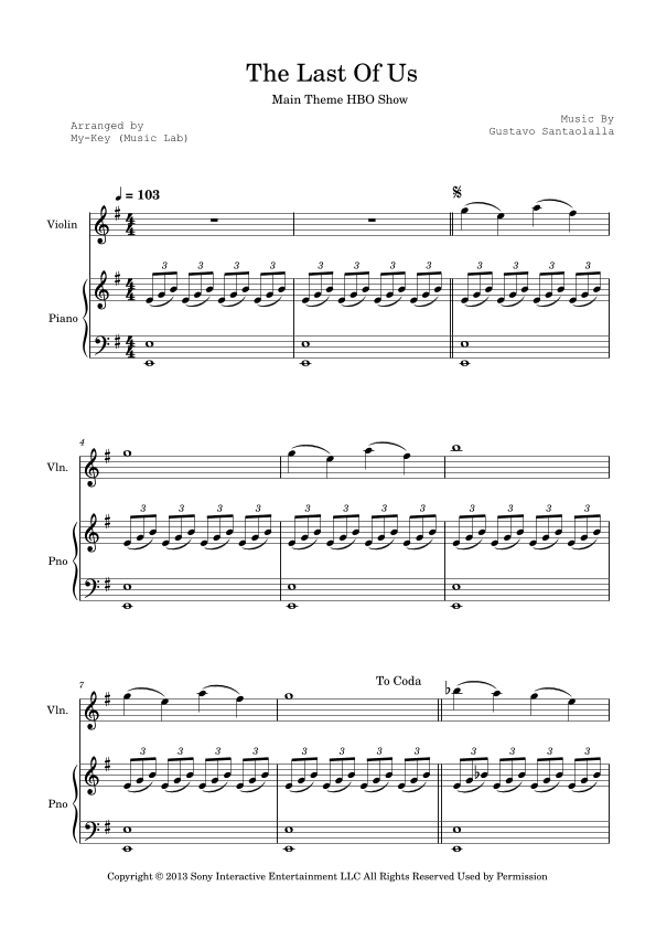 The Last Of Us (arr. My-Key (Music Lab))