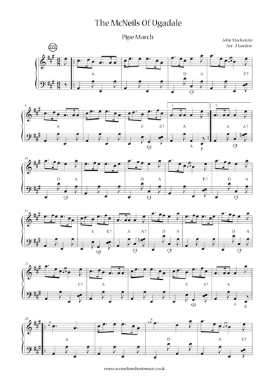 The McNeils Of Ugadale (arr. Julia Gordon)