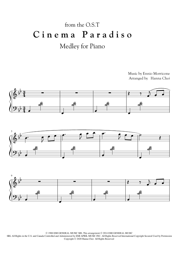Cinema Paradiso (arr. Hanna Choi)