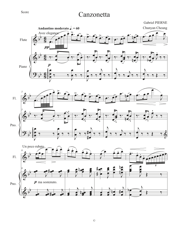 Canzonetta (arr. ChunYan Cheung)