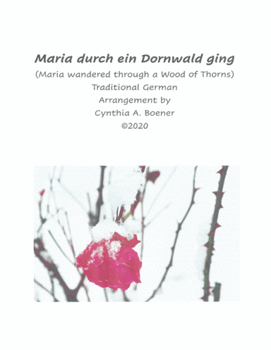 Maria durch ein Dornwald ging (arr. Cynthia A. Boener)