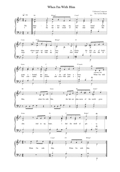 When I'm With Him (arr. Eric Meyer)