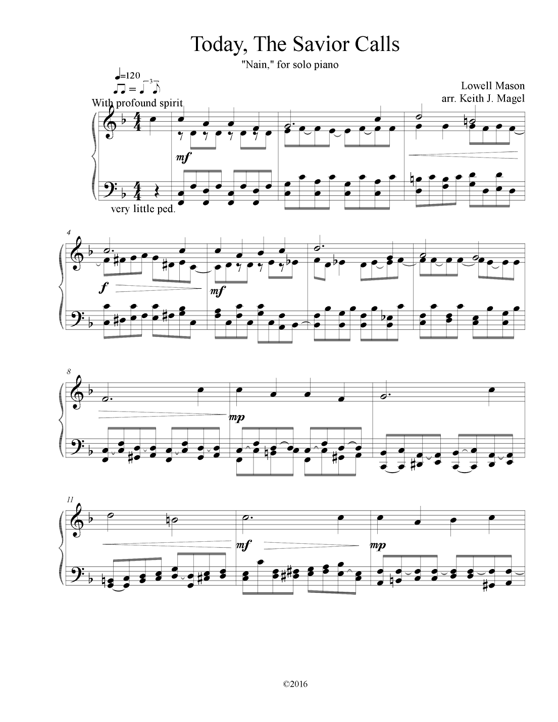 Today, The Savior Calls (arr. Keith James)