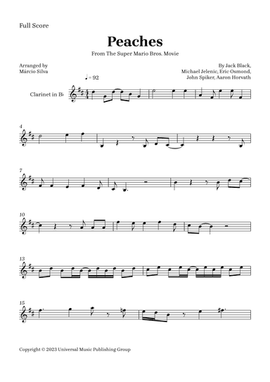Peaches (arr. Márcio Silva)