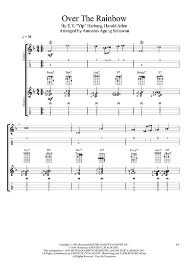 Over The Rainbow (arr. Antonius Agung Setiawan)