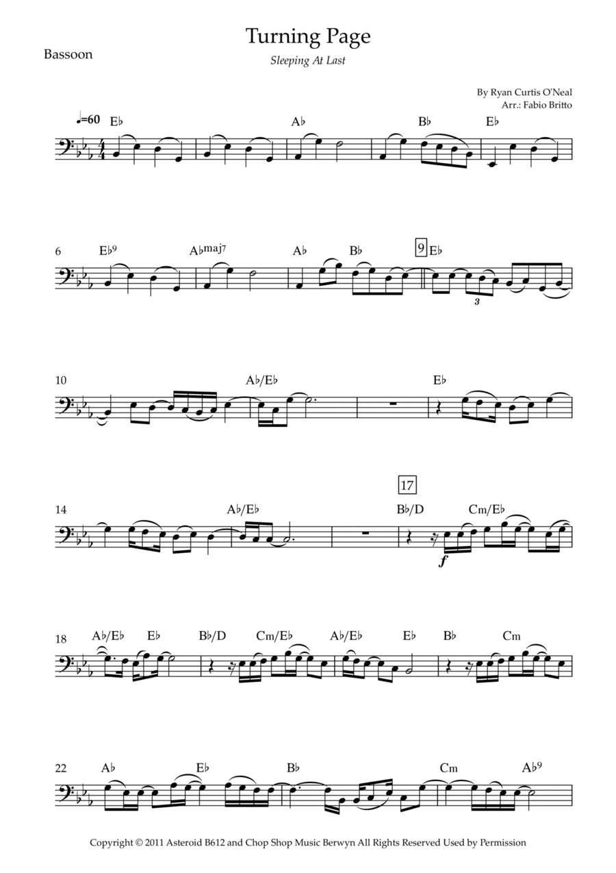 Turning Page (arr. Fabio Britto)