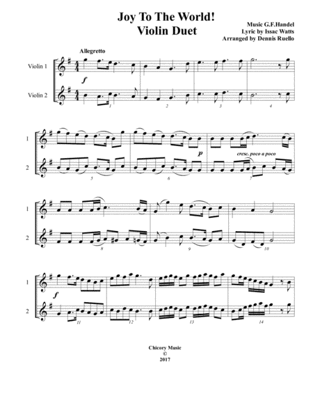Christmas Duet Collection for Violin (arr. Dennis Ruello)