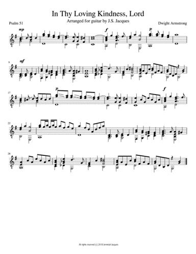 In Thy Loving Kingness, Lord (arr. J.S. Jacques)