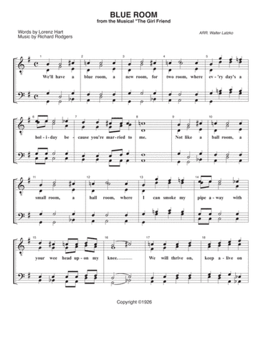 The Blue Room (arr. Walter Latzko)