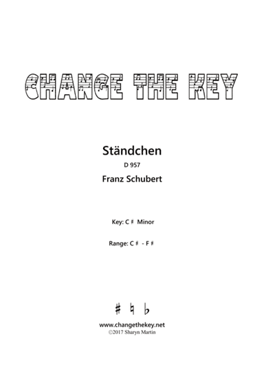 Standchen - C# Minor (arr. Change the Key)