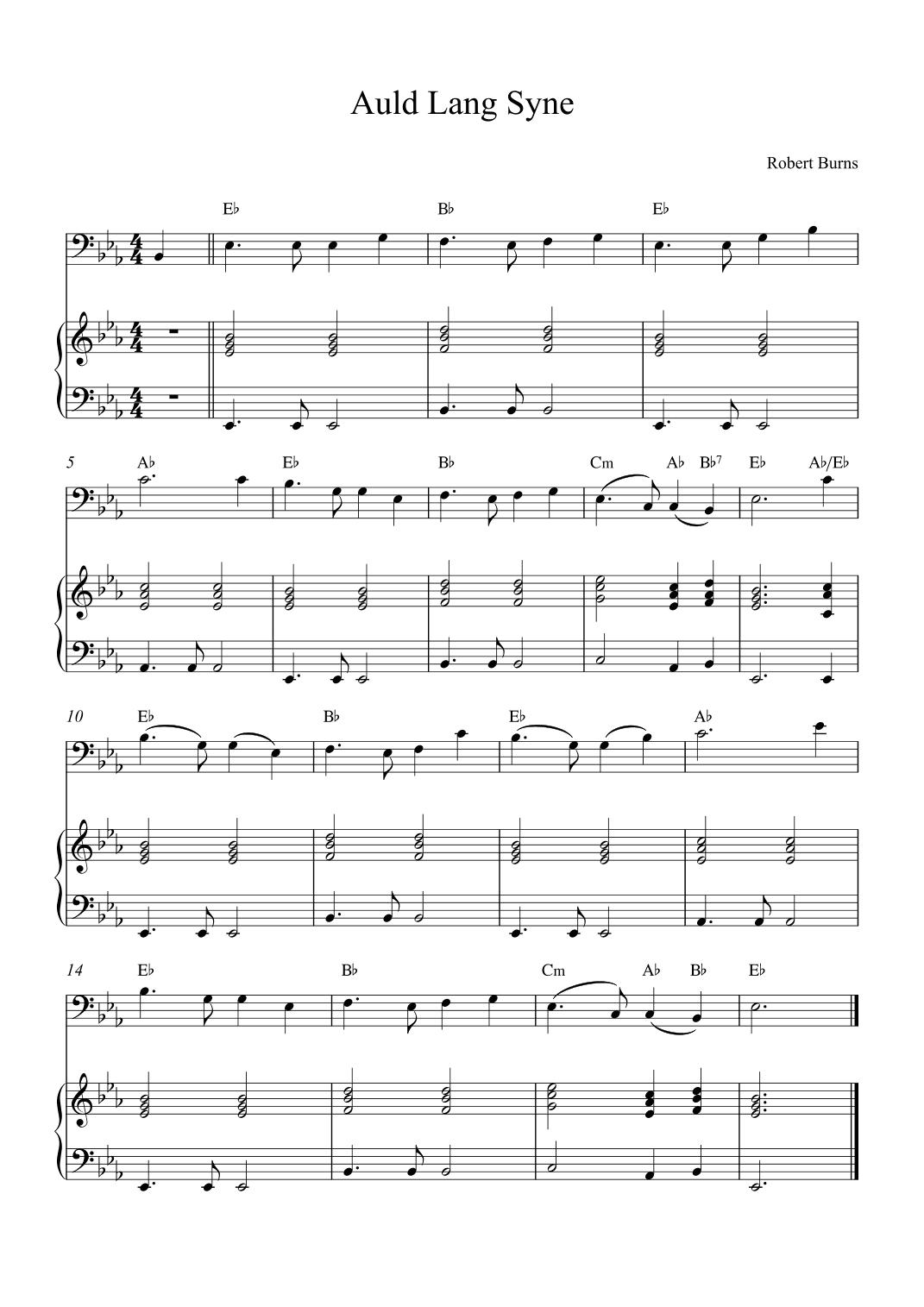 Auld Lang Syne (arr. Alex Nunes Rodrigues)