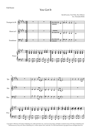 You Got It (arr. Fernando Britto)