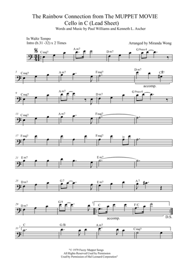 The Rainbow Connection (arr. Miranda Wong)