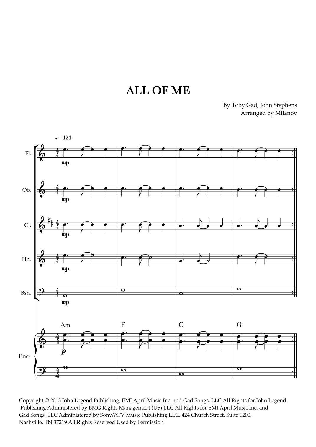 All Of Me (arr. Milanov)