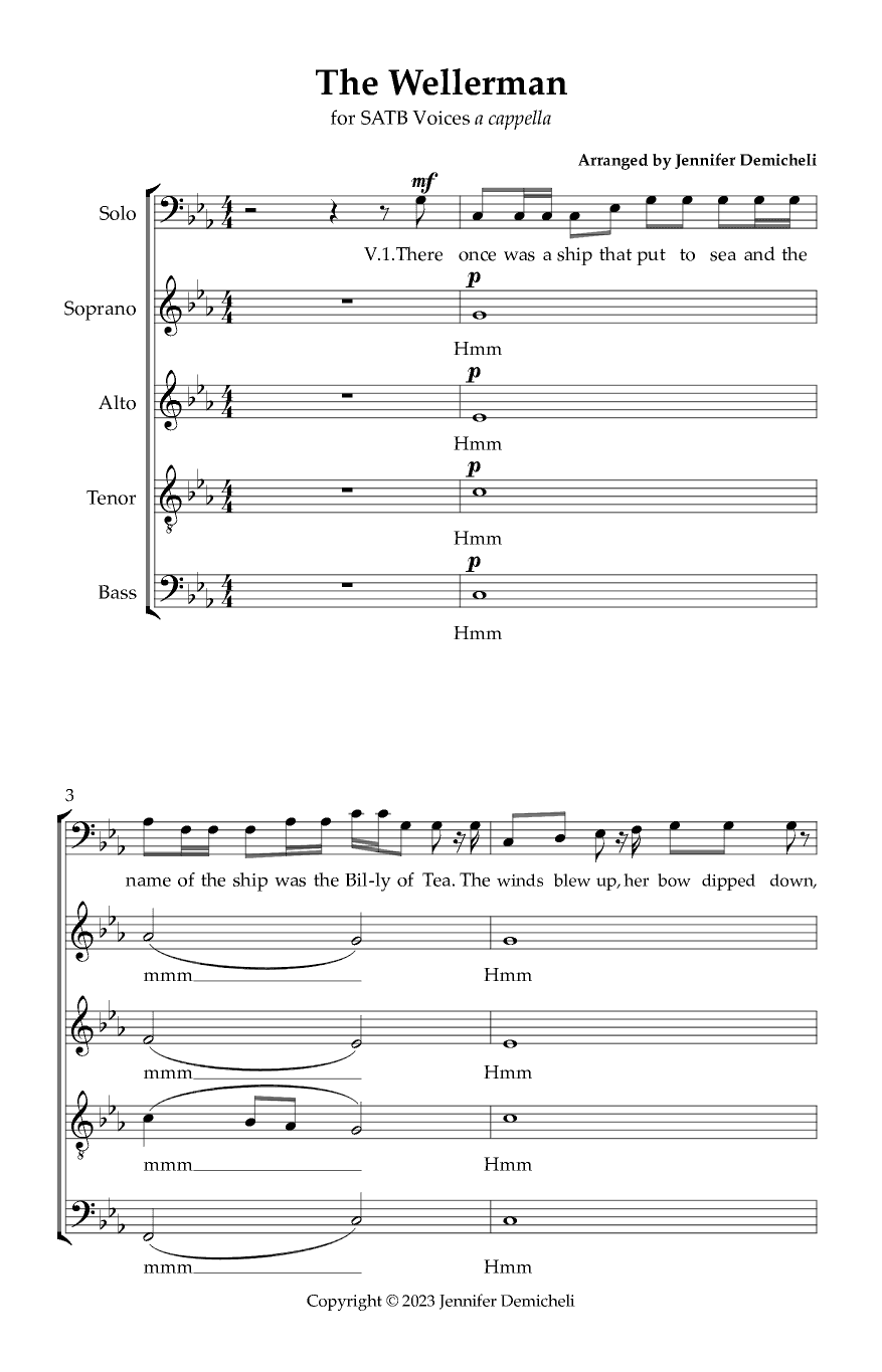 The Wellerman (arr. Jennifer Demicheli)