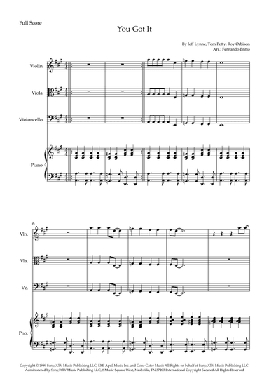 You Got It (arr. Fernando Britto)