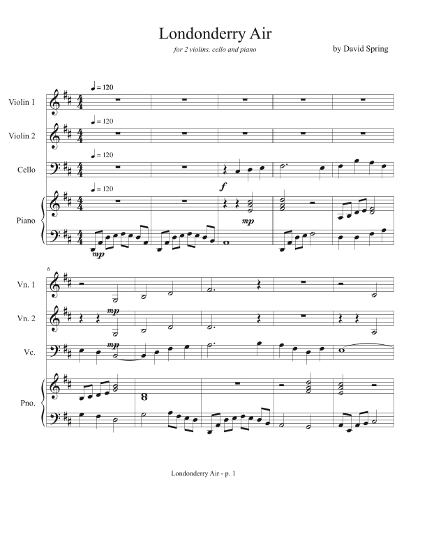 Londonderry Air (arr. David Spring)