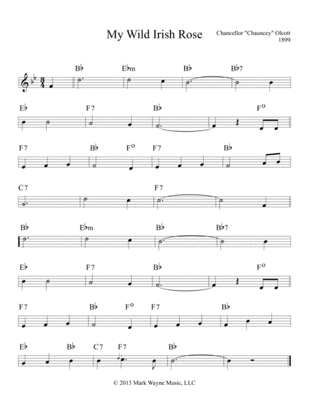 My Wild Irish Rose (arr. Mark Huxhold)