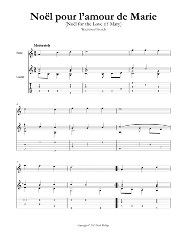 Noél pour l'amour de Marie (Noël for the Love of Mary) (arr. Mark Phillips)