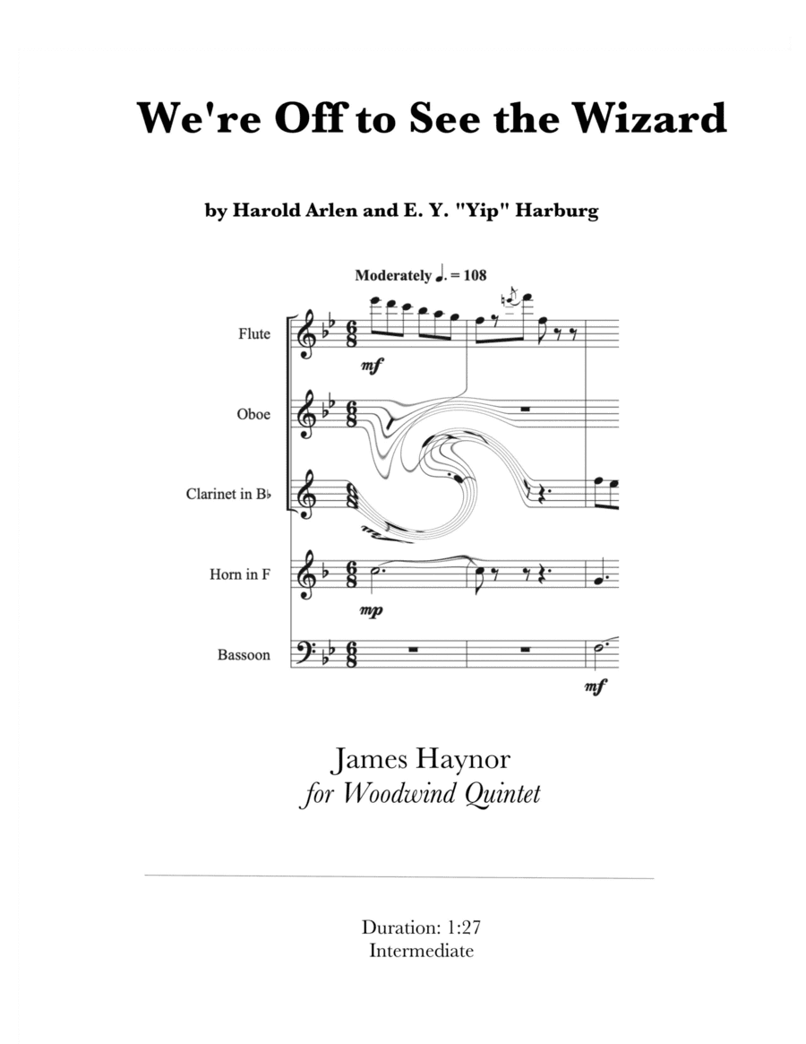 We're Off To See The Wizard (arr. James Haynor)