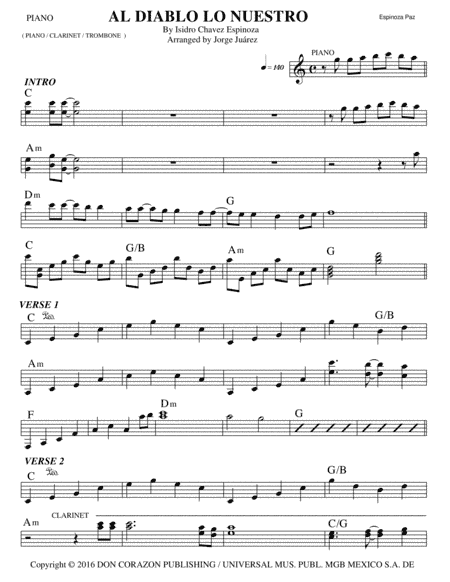 Al Diablo Lo Nuestro (arr. Jorge Juárez)