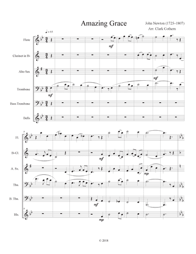 Amazing Grace (arr. Clark Cothern)