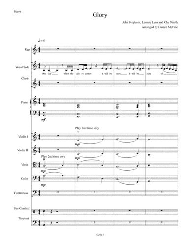 Glory (arr. Darren McFate)