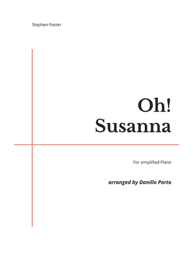 S. Foster - Oh! Susanna - Piano Easy (arr. Danillo Porto)