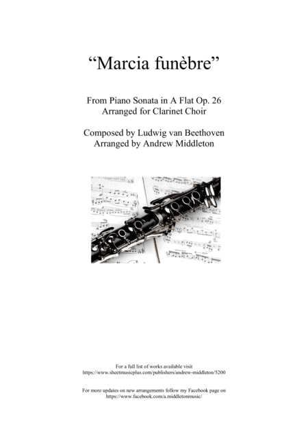 Marcia Funebra arranged for Clarinet Choir (arr. Andrew Middleton)