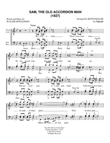 Sam, The Old Accordian Man (arr. Kevin Keller)