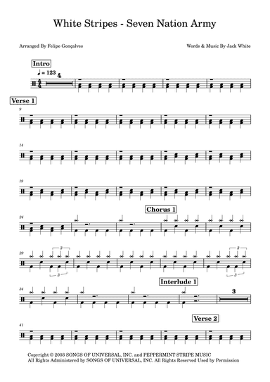 Seven Nation Army (arr. Felipe Gonçalves)