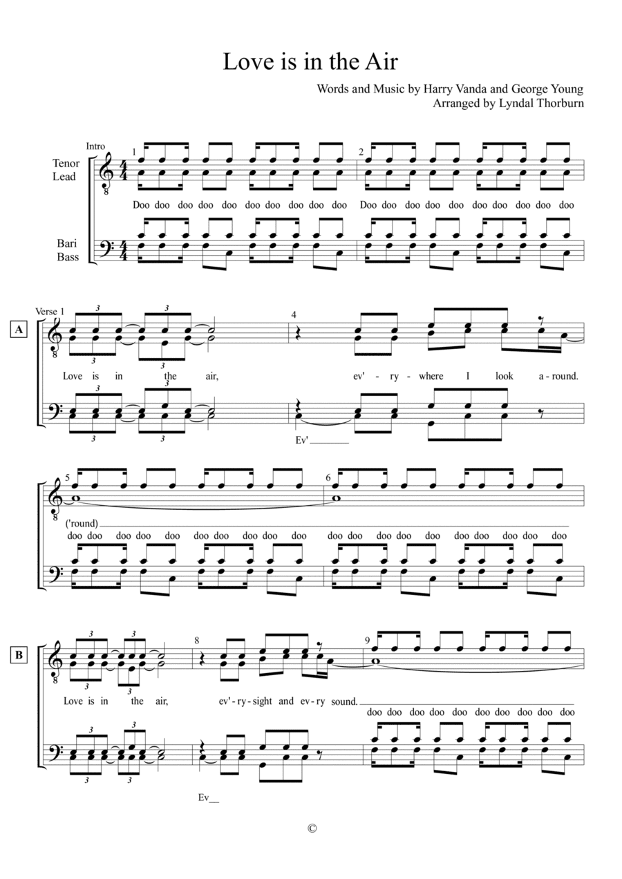 Love Is In The Air (arr. Lyndal Thorburn)